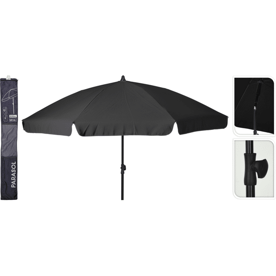Parasol 200cm Donkergrijs
