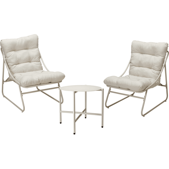 Tuinmeubelset 3delig Beige