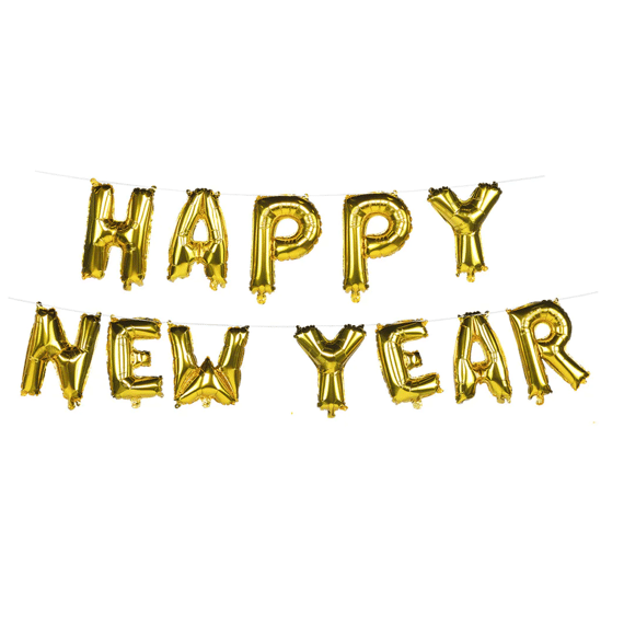 Folieballonslinger Happy New Year 8meter
