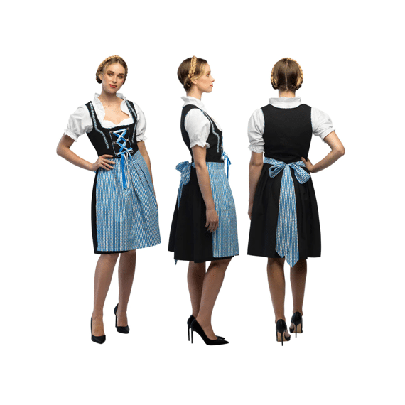 Volwassenenkostuum Frau Fischer Blauw 36/38