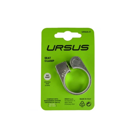 Zadelklem Aluminium Diam. 28,6 Zilver