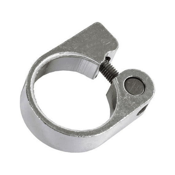 Zadelklem Aluminium Diam. 31,8 Zilver