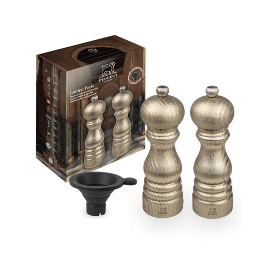 Peugeot Golden Paris Peper- En Zoutmolenset 18cm Goudkleurig