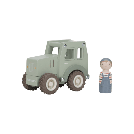 Little Dutch Houten Tractor Met Pegdoll