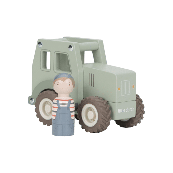 Little Dutch Houten Tractor Met Pegdoll