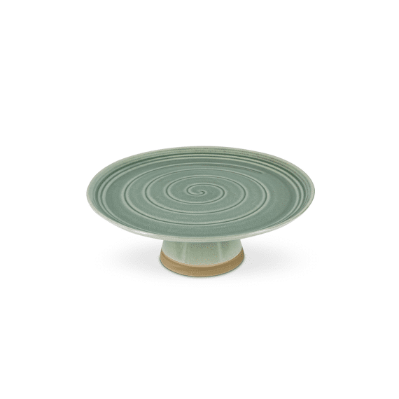 S&P Taartplateau 33,5xh12cm Groen Cameo