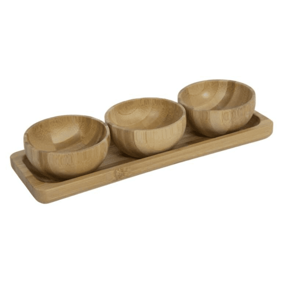 Tapasset Bamboe 4dlg 21x7x4,4cm