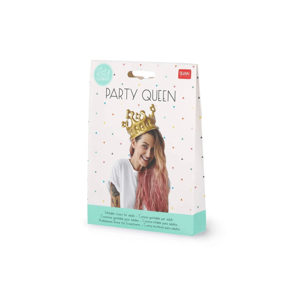 Legami Opblaasbare Verjaardagskroon Goud Party Queen