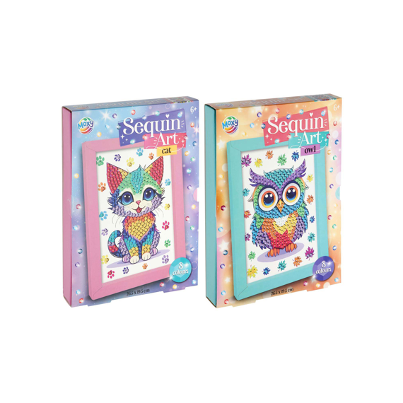 Sequin Art 26x19cm Assortiment