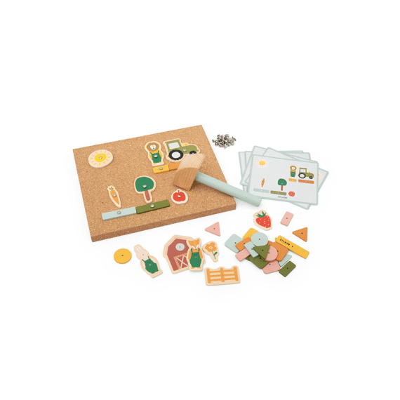 Trixie Toys Houten Hamertje Tik Spel Boerderij