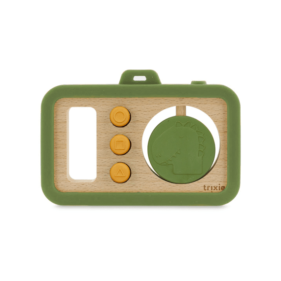 Trixie Toys Houten Baby Camera Met Silicone Mr Dino