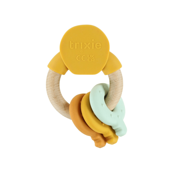 Trixie Toys Houten Silicone Activiteitenring Mr Lion