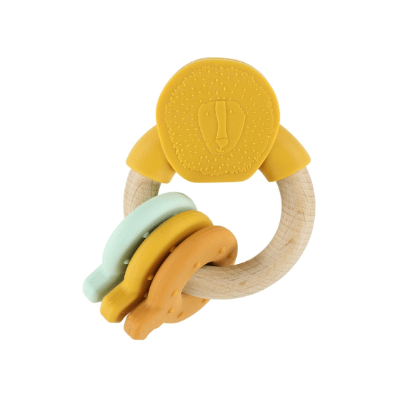 Trixie Toys Houten Silicone Activiteitenring Mr Lion