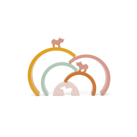 Trixie Toys Houten Stapelregenboog Mrs Cat