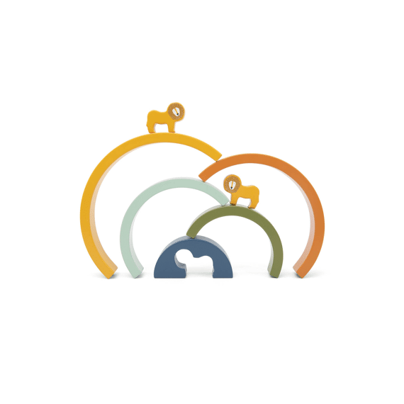 Trixie Toys Houten Stapelregenboog Mr Lion