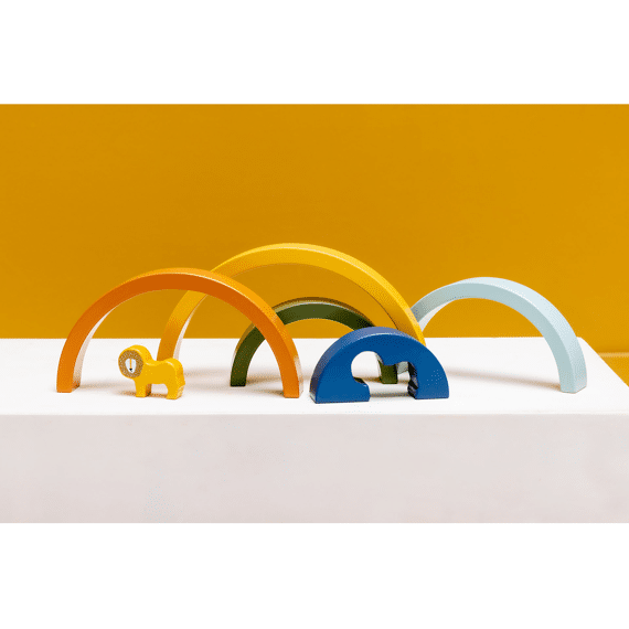 Trixie Toys Houten Stapelregenboog Mr Lion