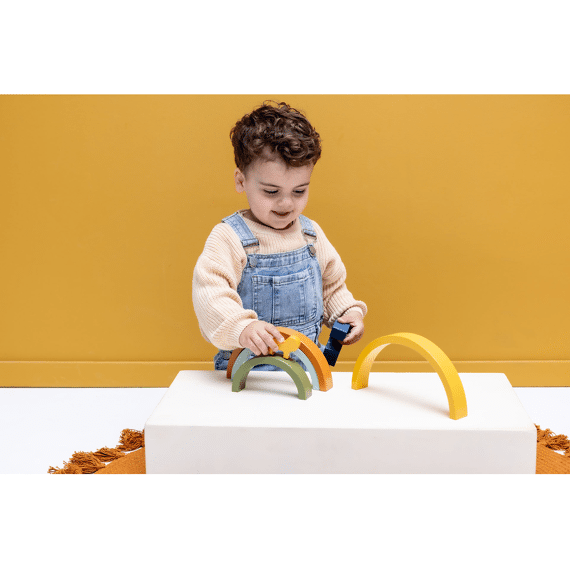 Trixie Toys Houten Stapelregenboog Mr Lion