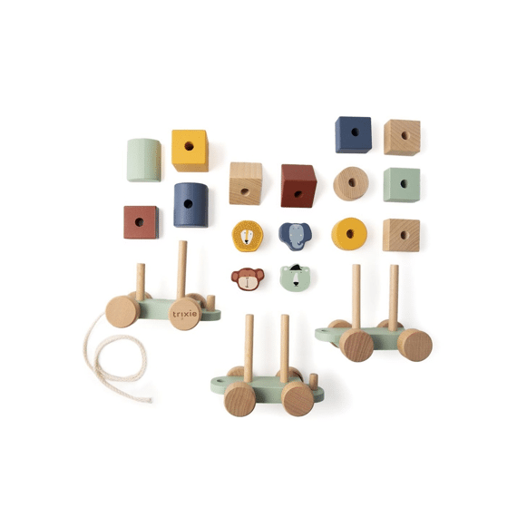 Trixie Toys Houten Mini Dierentrein