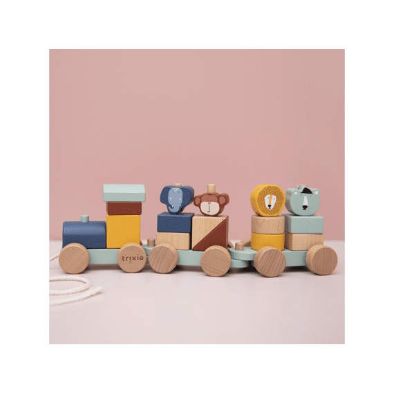 Trixie Toys Houten Mini Dierentrein