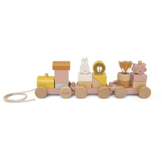 Trixie Toys Houten Dierentrein Mrs Cat