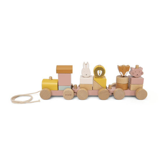 Trixie Toys Houten Dierentrein Mrs Cat