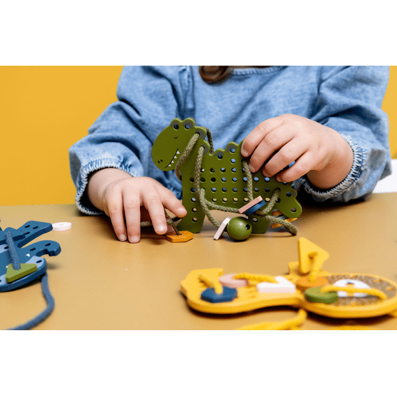 Trixie Toys Houten Rijgspel Met Dieren