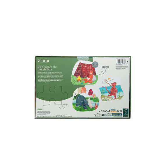 Trixie Toys Puzzelbox Buiten Spelen 3 Puzzels