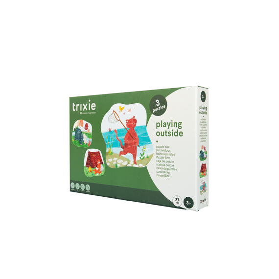Trixie Toys Puzzelbox Buiten Spelen 3 Puzzels