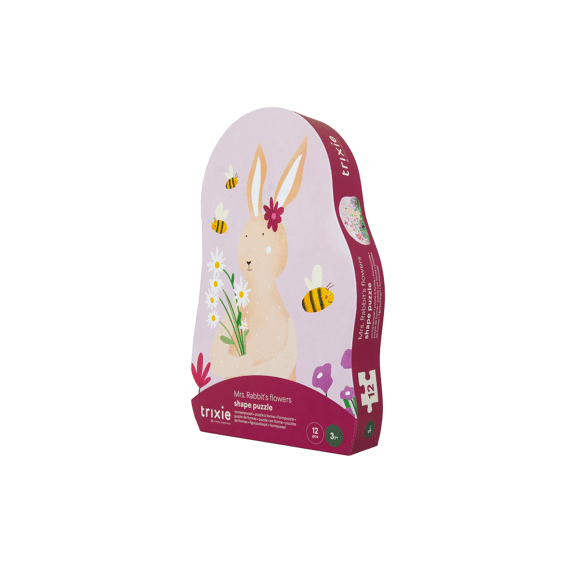 Trixie Toys Vormenpuzzel Mrs Rabbits Flowers 12pcs