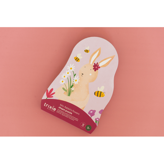 Trixie Toys Vormenpuzzel Mrs Rabbits Flowers 12pcs
