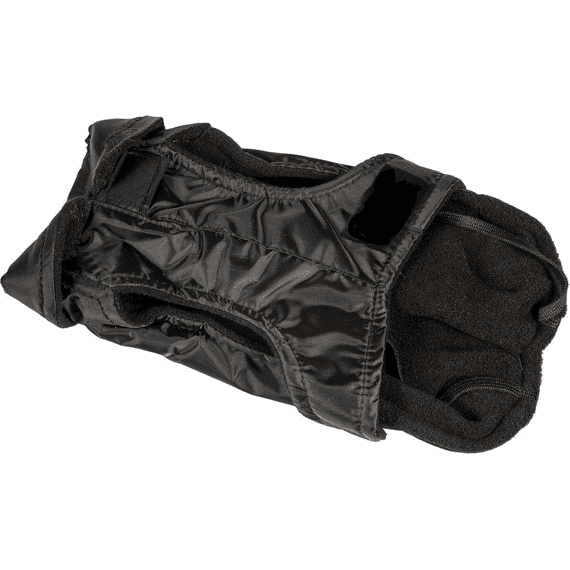 Regenjas Zwart Met Fleece Voering / 110 - 36 Cm