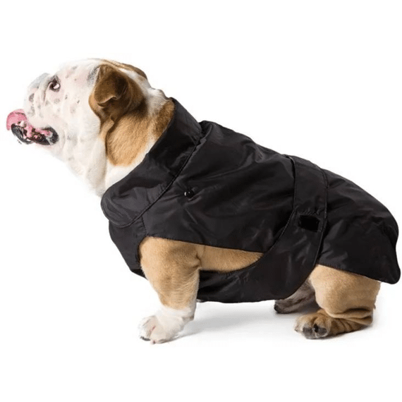 Regenjas Zwart Bulldog+uitneembare Voering/160 - 51 Cm