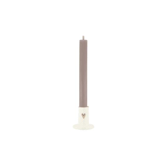 Zusss Kandelaartje Keramiek Taartje Wit / Goud / Rood