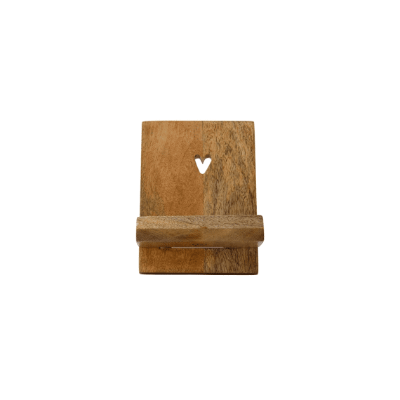 Zusss Boekenstandaard Hout Hartje Naturel