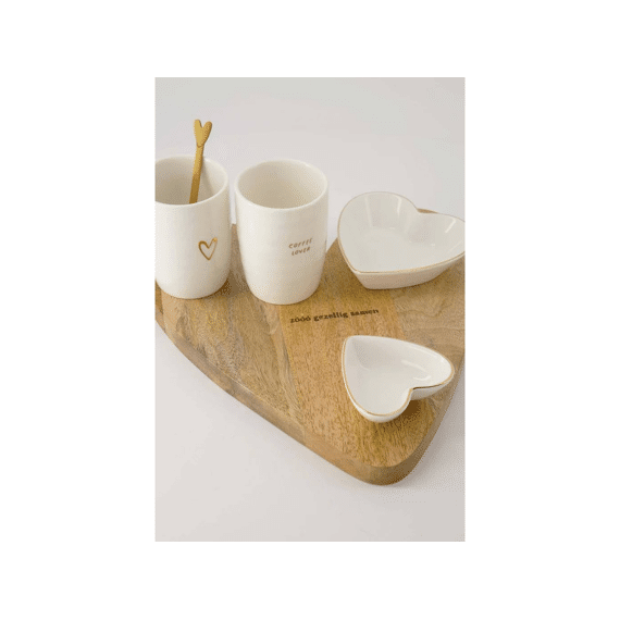 Zusss Borrelplank Hart Naturel