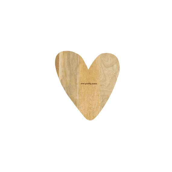 Zusss Borrelplank Hart Naturel