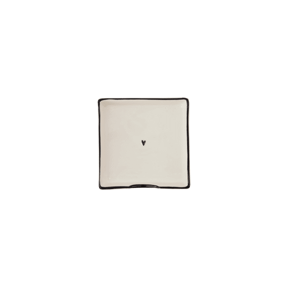 Zusss Servethouder Vierkant Keramiek Wit