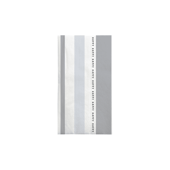 Zusss Servetten Rechthoek Streep Happy Wit / Blauw