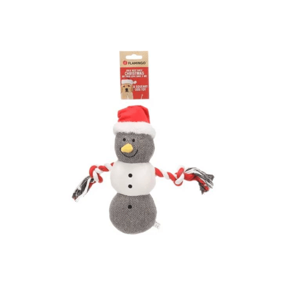 Kerst Speelgoed Annalise Sneeuwman Bruin 28x10,5x27cm