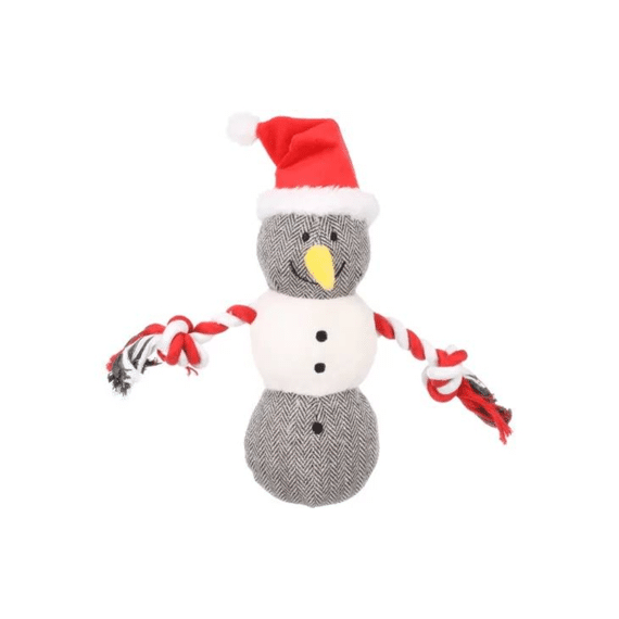 Kerst Speelgoed Annalise Sneeuwman Bruin 28x10,5x27cm