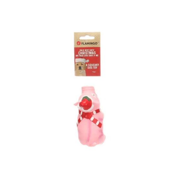 Kerst Speelgoed Ishaan Varken Roze 6x14x9cm