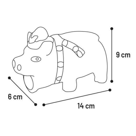 Kerst Speelgoed Ishaan Varken Roze 6x14x9cm