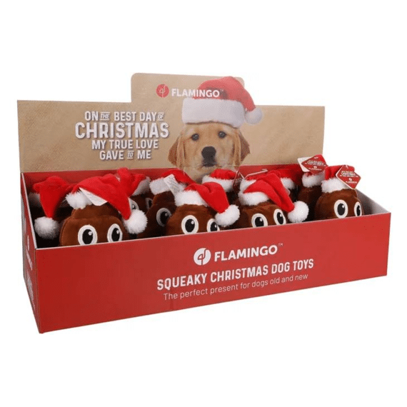 Kerst Droppa Lachend Kakje Bruin 13,8x8x28cm