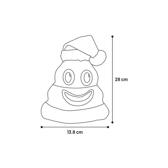 Kerst Droppa Lachend Kakje Bruin 13,8x8x28cm