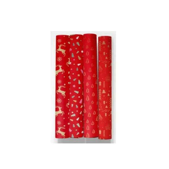 Kerstpapier Red X-mas 1.5mx70cm