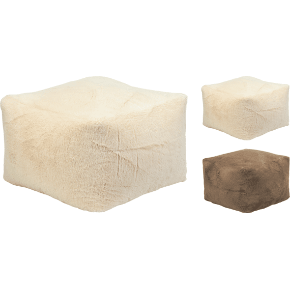 Poef Imitatiebont 40x40cm Assortiment