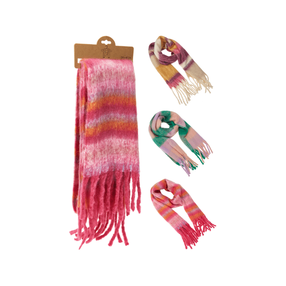 Sjaal Vrouwen 230x40cm Assortiment