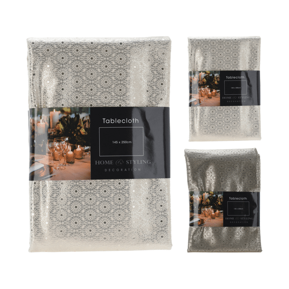 Tafelkleed 250x145cm Fluweel Bloemen