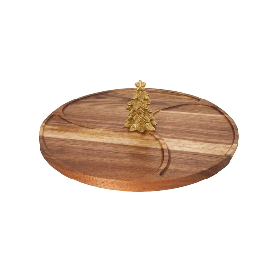 Serveerplank Acacia Rond 28x7cm