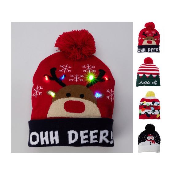 Kerstmuts Met Led Assortiment